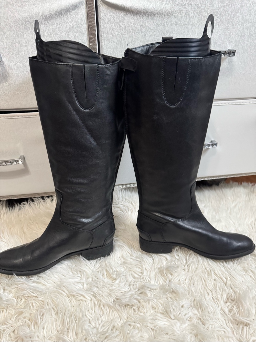 Sam Edelman penny 2 black leather riding boots size 8 women’s - Picture 4 of 6